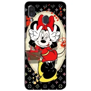 Чехол Disney Mouse Samsung Galaxy A30 2019 (A305F) (PREMIUMPrint) (Минни peace)