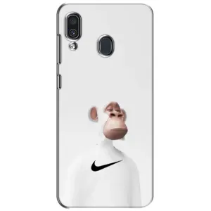 Чехлы с Обезьянами NFT для Samsung Galaxy A30 2019 (A305F) (AlphaPrint) (обезьяна NFT Nike)