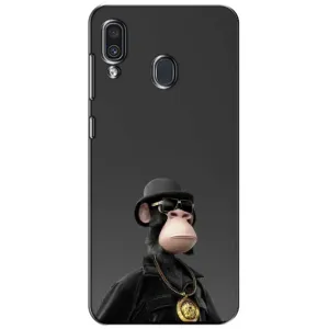Чехлы с Обезьянами NFT для Samsung Galaxy A30 2019 (A305F) (AlphaPrint) (Обезьяна NFT)