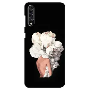Чехлы (ART) Цветы на Samsung Galaxy A30s (A307) (VPrint) (Белые цветы)