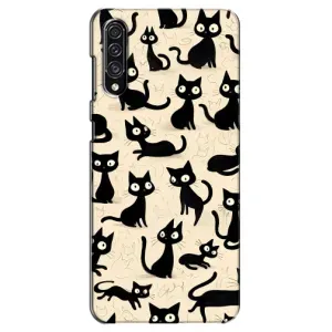 Чохол з малюнком кіт на Samsung Galaxy A30s (A307) (Чорні коти)