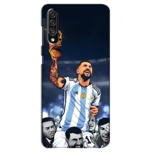 Чехлы для Samsung Galaxy A30s (A307) (Leo чемпион) (AlphaPrint) (Месси с кубком)