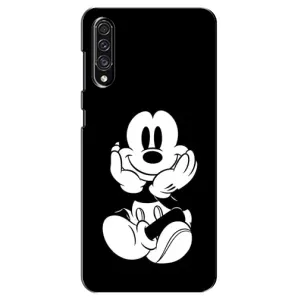 Эксклюзивный чехол для Samsung Galaxy A30s (A307) (AlphaPrint - Мультяшные) (Микки на черном)