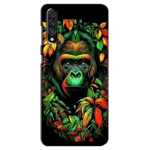 Чохол з Мавпами Samsung Galaxy A30s (A307) - (AlphaPrint) (Мавпа в квітах)