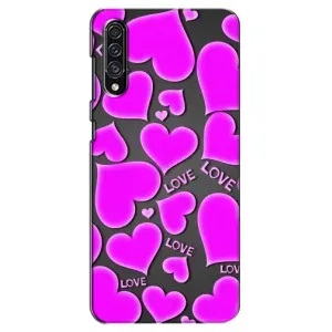 Чехлы для любимой на Самсунг Галаксі А30с (А307) (VPrint) (Pink hearts)