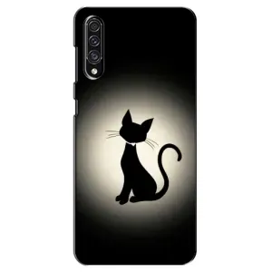 Чохол з принтом для Samsung Galaxy A30s (A307) (AlphaPrint) Модні коти (Силует котика)