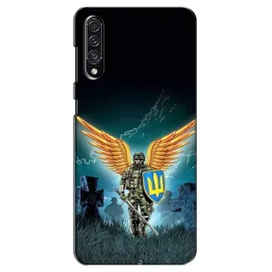 Чехлы с картинкой ЗСУ для Samsung Galaxy A30s (A307) (AlphaPrint) (Солдат ЗСУ)