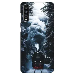 Новорічні, Святкові Чохли для Samsung Galaxy A30s (A307) - 2024 год (Зимовий потяг)