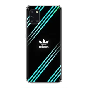 Чохли Адидас для Samsung Galaxy A31 (A315) (AlphaPrint) (Адідас з полосами)