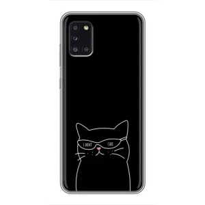Чохол з малюнком кіт на Samsung Galaxy A31 (A315) (Байдужий кіт)