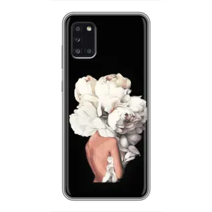 Чехлы (ART) Цветы на Samsung Galaxy A31 (A315) (VPrint) (Белые цветы)