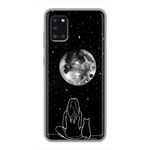 Чохол з малюнком кіт на Samsung Galaxy A31 (A315) (Дівчина з котом)