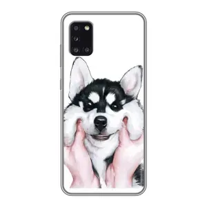 Чохол з Хаскі Samsung Galaxy A31 (A315) - (AlphaPrint) (Хаскі улибака)