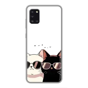 Чохол з малюнком кіт на Samsung Galaxy A31 (A315) (Коти в окулярах)