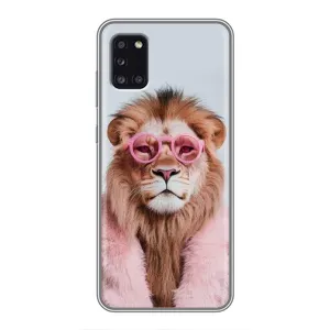 Чохол з принтом стильні тварини для Samsung Galaxy A31 (A315) (Лев в окулярах)