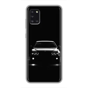 Чехол для Самсунг А31 - с принтом БМВ (AlphaPrint) (Машина BMW)