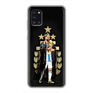 Чехлы для Samsung Galaxy A31 (A315) (Leo чемпион) (AlphaPrint) (Месси Король)