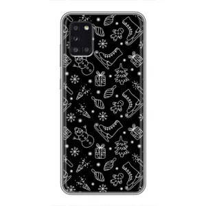Новорічні, Святкові Чохли для Samsung Galaxy A31 (A315) - 2024 год (Новорічний фон)