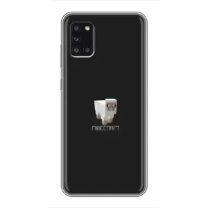 Чехол Майнкрафт на Samsung Galaxy A31 (A315) (AlphaPrint) Minecraft (Овечка Майнкрафт)