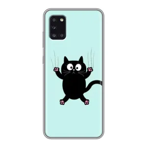 Чохол з принтом для Samsung Galaxy A31 (A315) (AlphaPrint) Модні коти (Падаючий кіт)