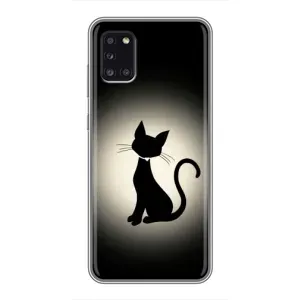 Чохол з принтом для Samsung Galaxy A31 (A315) (AlphaPrint) Модні коти (Силует котика)