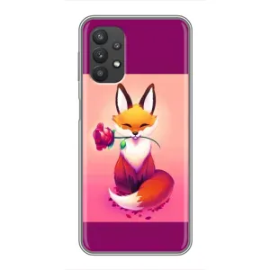 Чохли з картинкою Лисичка для Samsung Galaxy A32 (5G) (VPrint) (Лиса з трояндою)