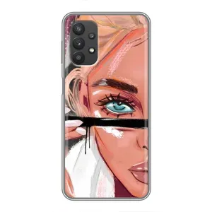 Чохол з друком для Samsung Galaxy A32 (5G) - (Мода) (AlphaPrint) (Макіяж)
