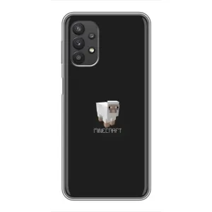 Чехол Майнкрафт на Samsung Galaxy A32 (5G) (AlphaPrint) Minecraft (Овечка Майнкрафт)