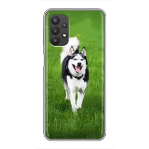 Чохол з Хаскі Samsung Galaxy A32 (5G) - (AlphaPrint) (Радісний Хаскі)