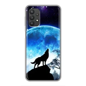 Захисні чохли для Samsung Galaxy A32 (5G) (AlphaPrint) (ХІТ продаж) ВОВК (Вовк на місяць)