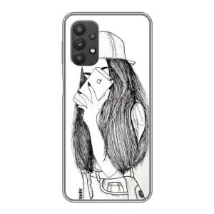 Чехол с принтом «Фото девочки» для Samsung Galaxy A32