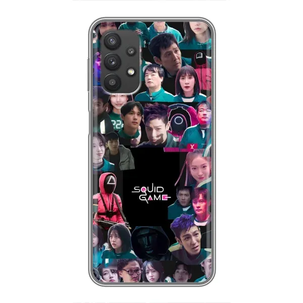 Чехол с принтом «Коллаж Игра кальмара» для Samsung Galaxy A32