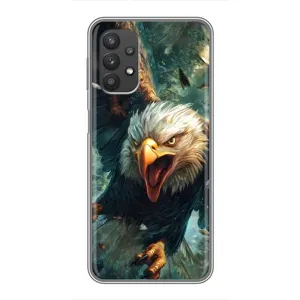 Чехол с картинкой «Хищники» для Samsung Galaxy A32 (Орел в полете)