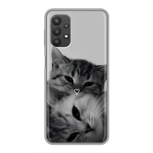 Чехол с принтом «Пара котов» для Samsung Galaxy A32