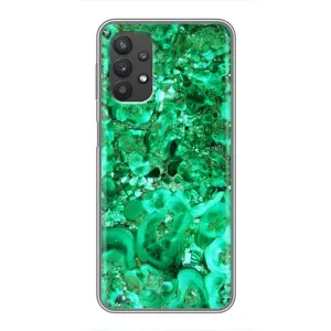 Мраморный чехол на Samsung Galaxy A32 (VPrint) (Салатный Мрамор)
