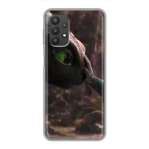 Чехол как приручить дракона на Samsung Galaxy A32 (Сцена с драконом)
