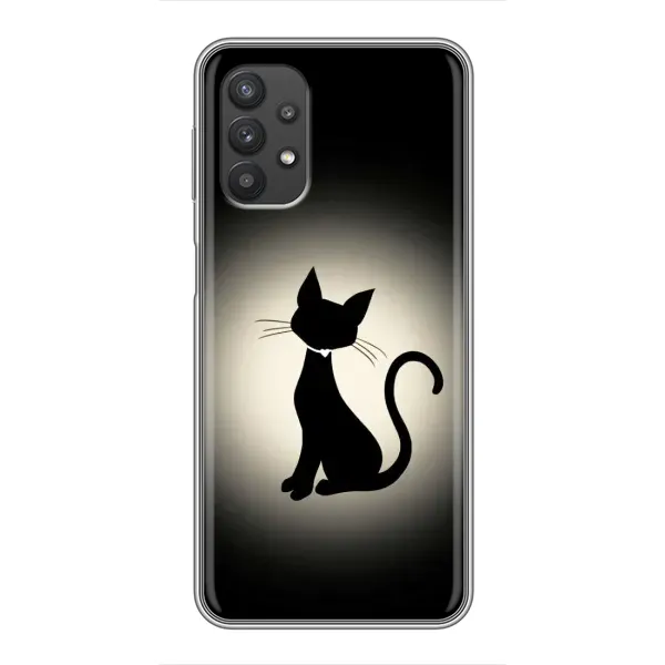 Чехол с принтом «Силуэт котика» для Samsung Galaxy A32 Чехол с принтом «Силуэт котика» для Samsung Galaxy A32