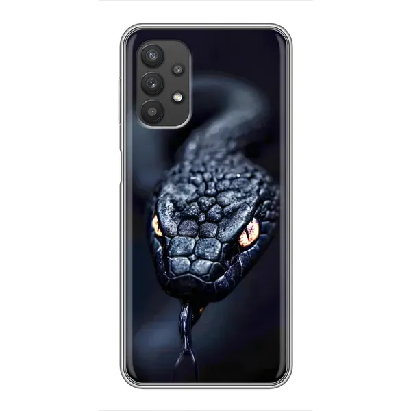 Чехол с принтом «Черная змея» для Samsung Galaxy A32