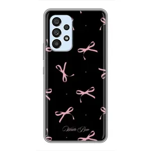 Чехол с бантиками на Самсунг А33 (5G) (Банты на черном)
