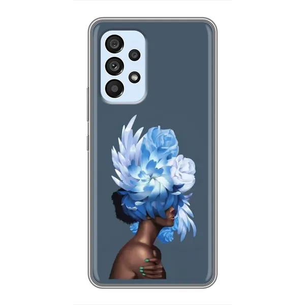 Чехол с принтом «Цветы на голове» для Samsung Galaxy A33 (5G)
