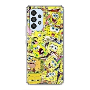 Чехол Губка Боб для Самсунг А33 (5G) (Эмоции Спанч Боба)