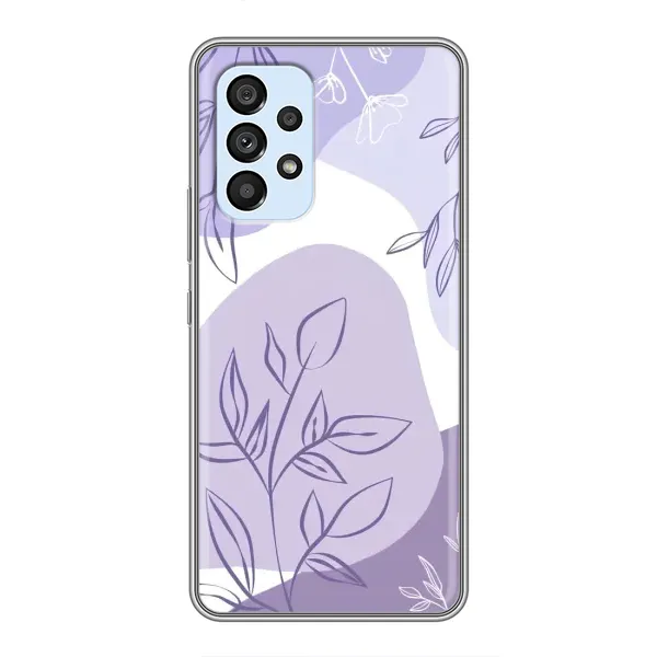 Чохол з принтом «Фіолетове листя абстракція» для Samsung Galaxy A33 (5G)