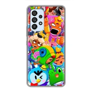 Чехол для Samsung Galaxy A33 (5G) Бравл Старс (VPrint) (герои Бравл Старс)