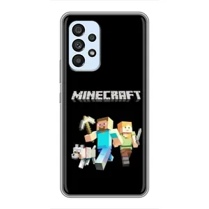 Чехол Майнкрафт на Samsung Galaxy A33 (5G) (AlphaPrint) Minecraft (герои Minecraft)
