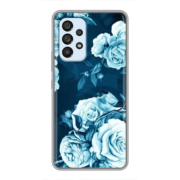 Чехол с принтом «Голубые Бутоны» для Samsung Galaxy A33 (5G)