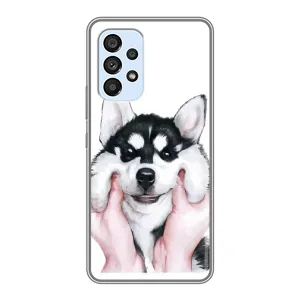 Чохол з Хаскі Samsung Galaxy A33 (5G) - (AlphaPrint) (Хаскі улибака)