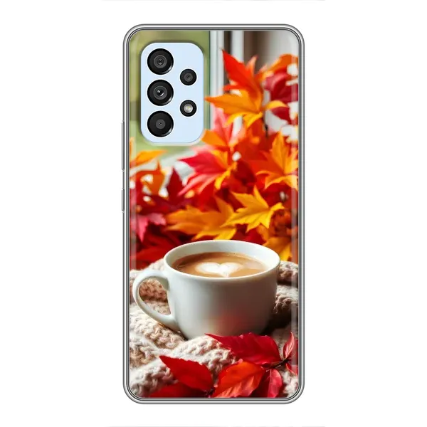 Чехол с принтом «Кофе и листья» для Samsung Galaxy A33 (5G) Чехол с принтом «Кофе и листья» для Samsung Galaxy A33 (5G)