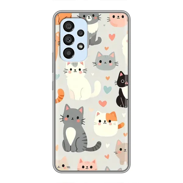 Чехол с принтом «Коллаж котов» для Samsung Galaxy A33 (5G) Чехол с принтом «Коллаж котов» для Samsung Galaxy A33 (5G)