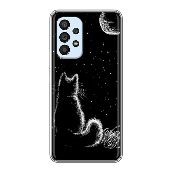 Чехол с принтом «Котик и луна» для Samsung Galaxy A33 (5G) Чехол с принтом «Котик и луна» для Samsung Galaxy A33 (5G)