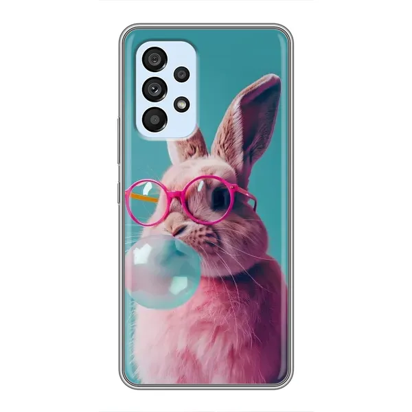 Чохол з принтом «Кролик в окулярах» для Samsung Galaxy A33 (5G)